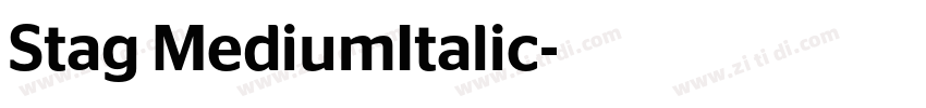 Stag MediumItalic字体转换